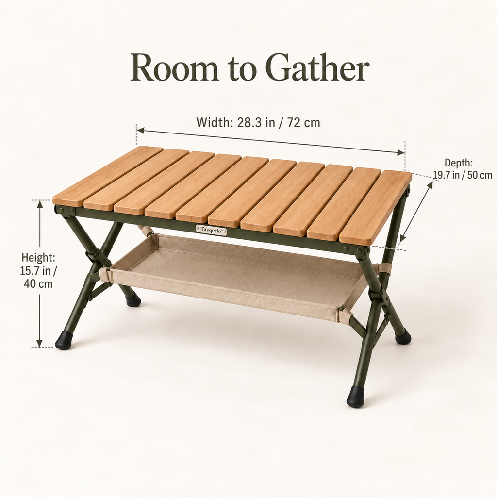 SlatNest Roll-Top Picnic Table