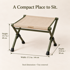 GroveSwitch Folding Picnic Stool & Tray