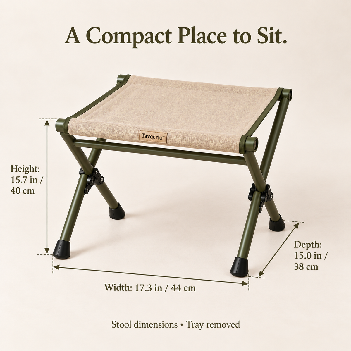GroveSwitch Folding Picnic Stool & Tray