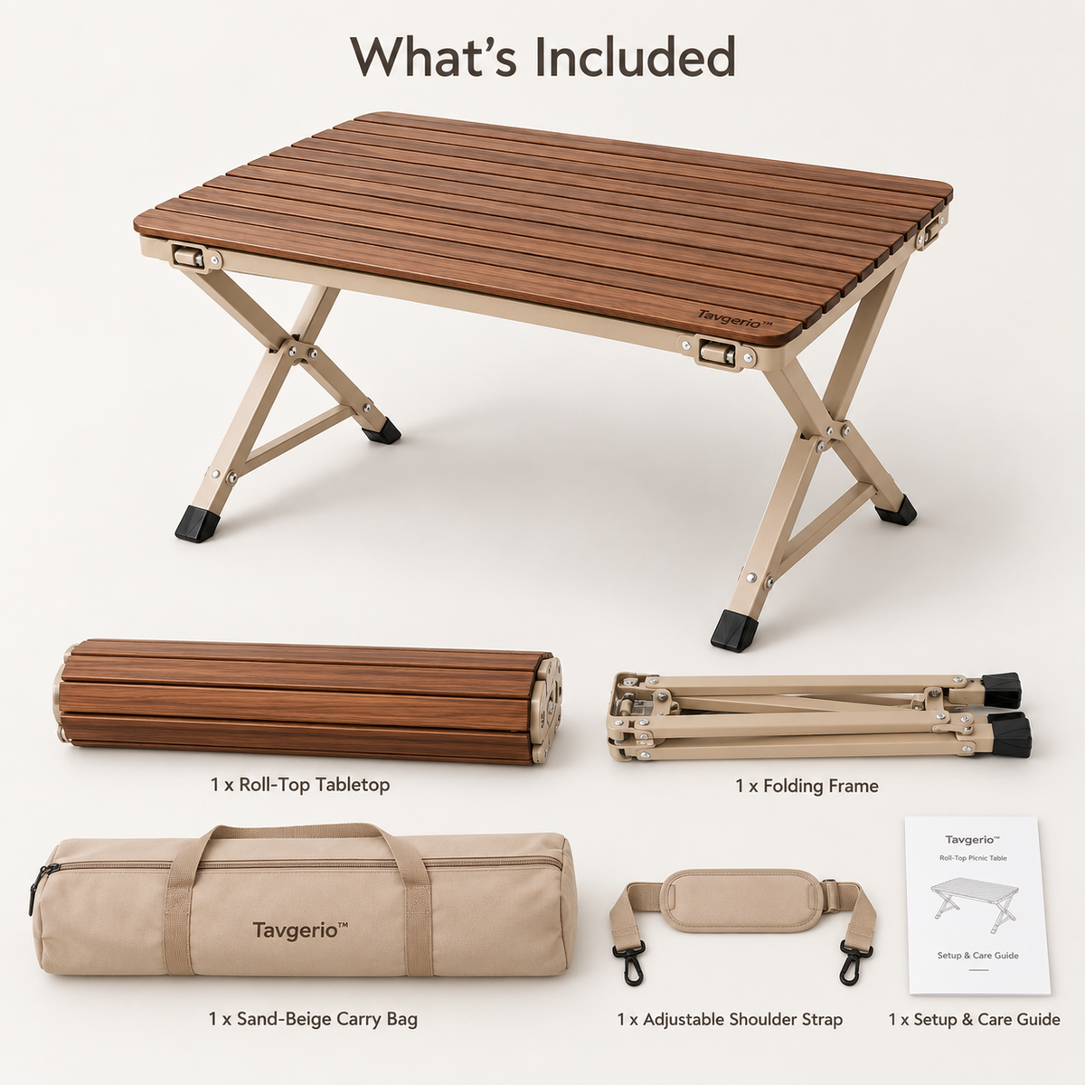 Roll-Top Picnic Table