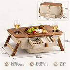 Convertible Picnic Cooler Table