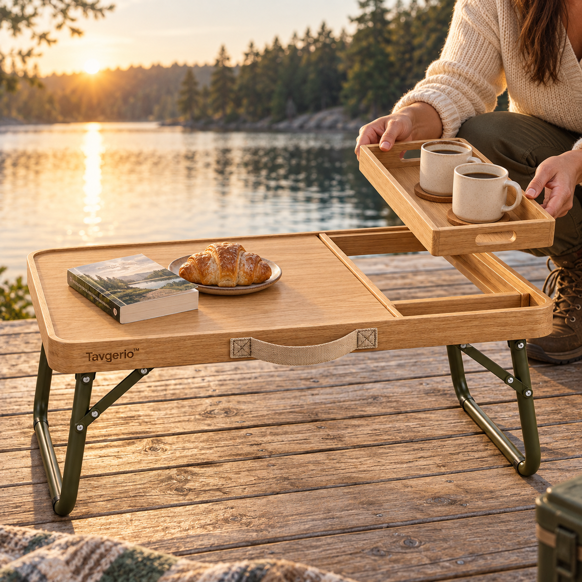 MeadowFold Tray-Top Picnic Table