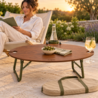 TwoSip Oval Wine Picnic Table