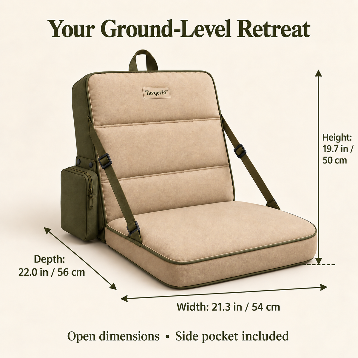 MeadowRest Folding Picnic Ground Chair