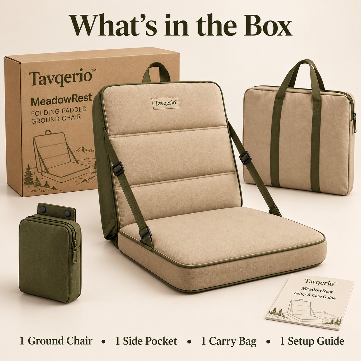 MeadowRest Folding Picnic Ground Chair
