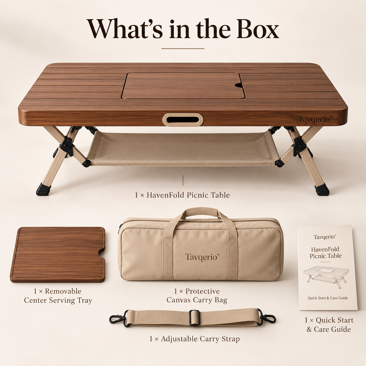 HavenFold Picnic Table