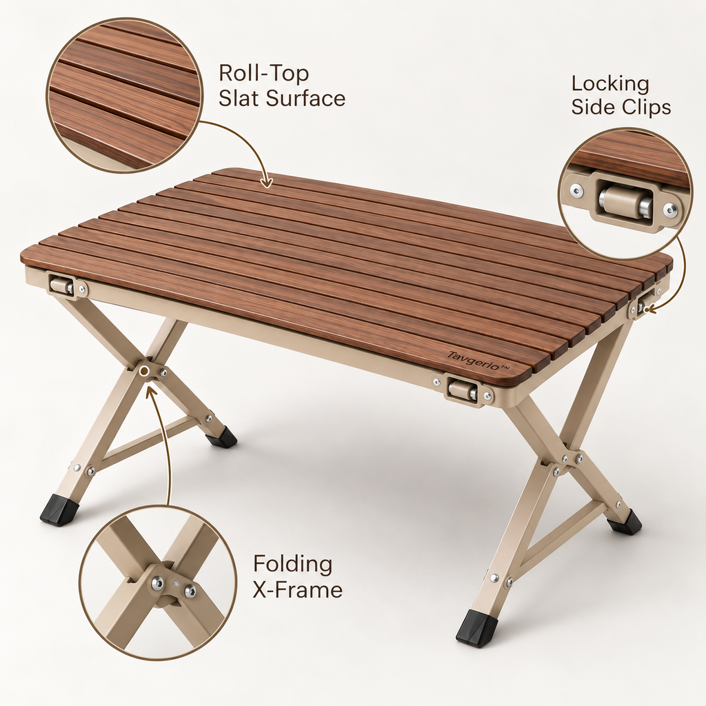 Roll-Top Picnic Table