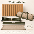 SlatNest Roll-Top Picnic Table