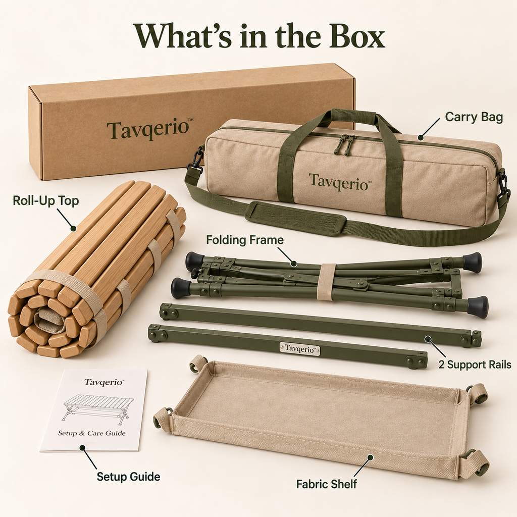 SlatNest Roll-Top Picnic Table