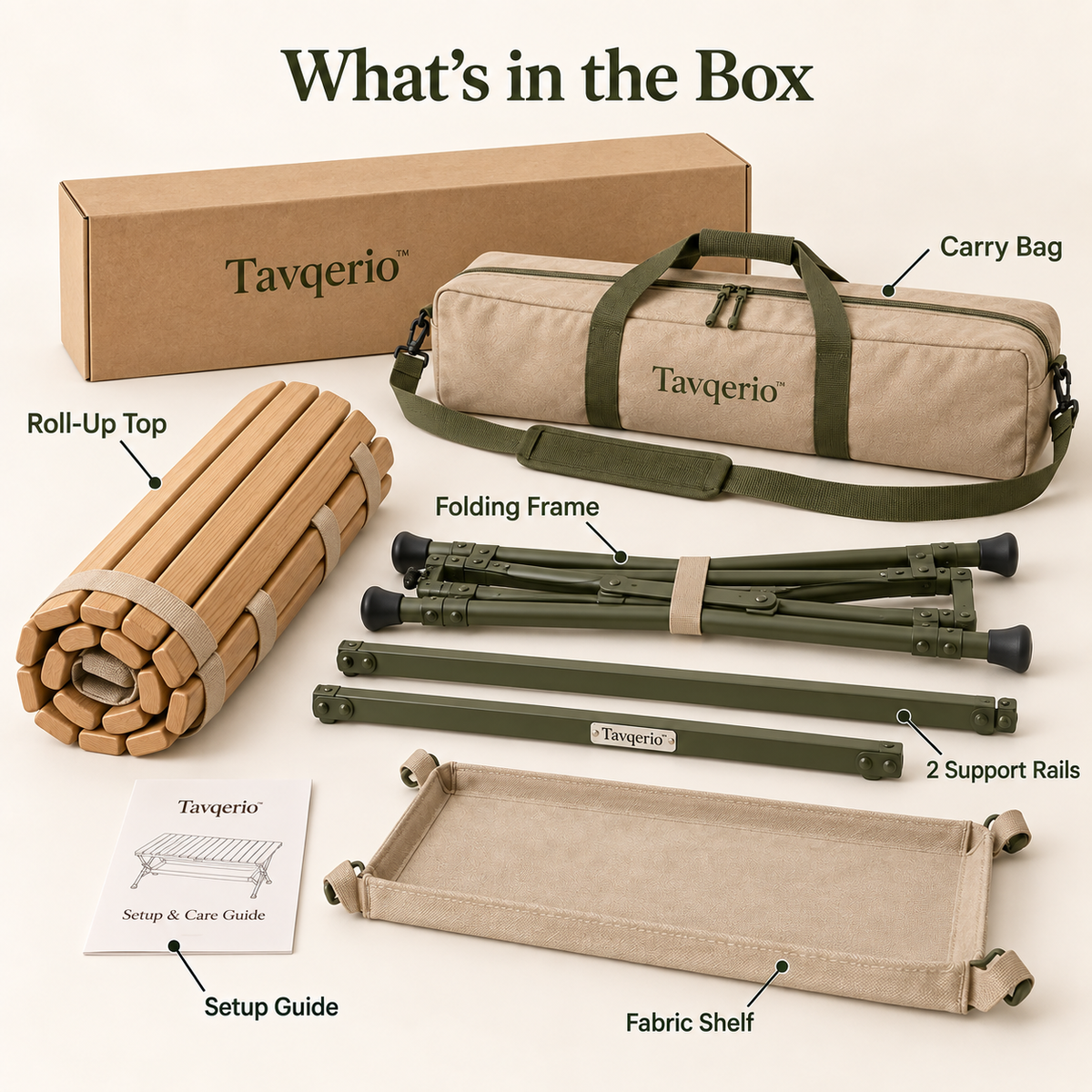 SlatNest Roll-Top Picnic Table